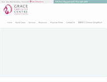 Tablet Screenshot of fertilitywithgrace.com